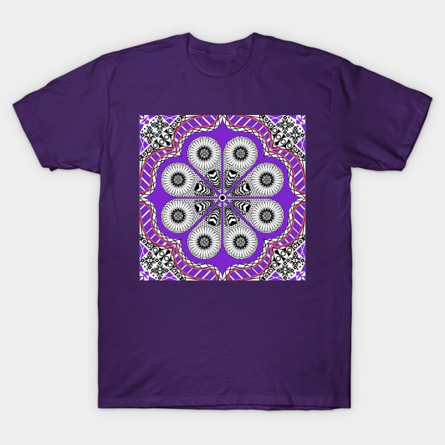 lotus flower in mandala pattern ecopop T-Shirt by jorge_lebeau